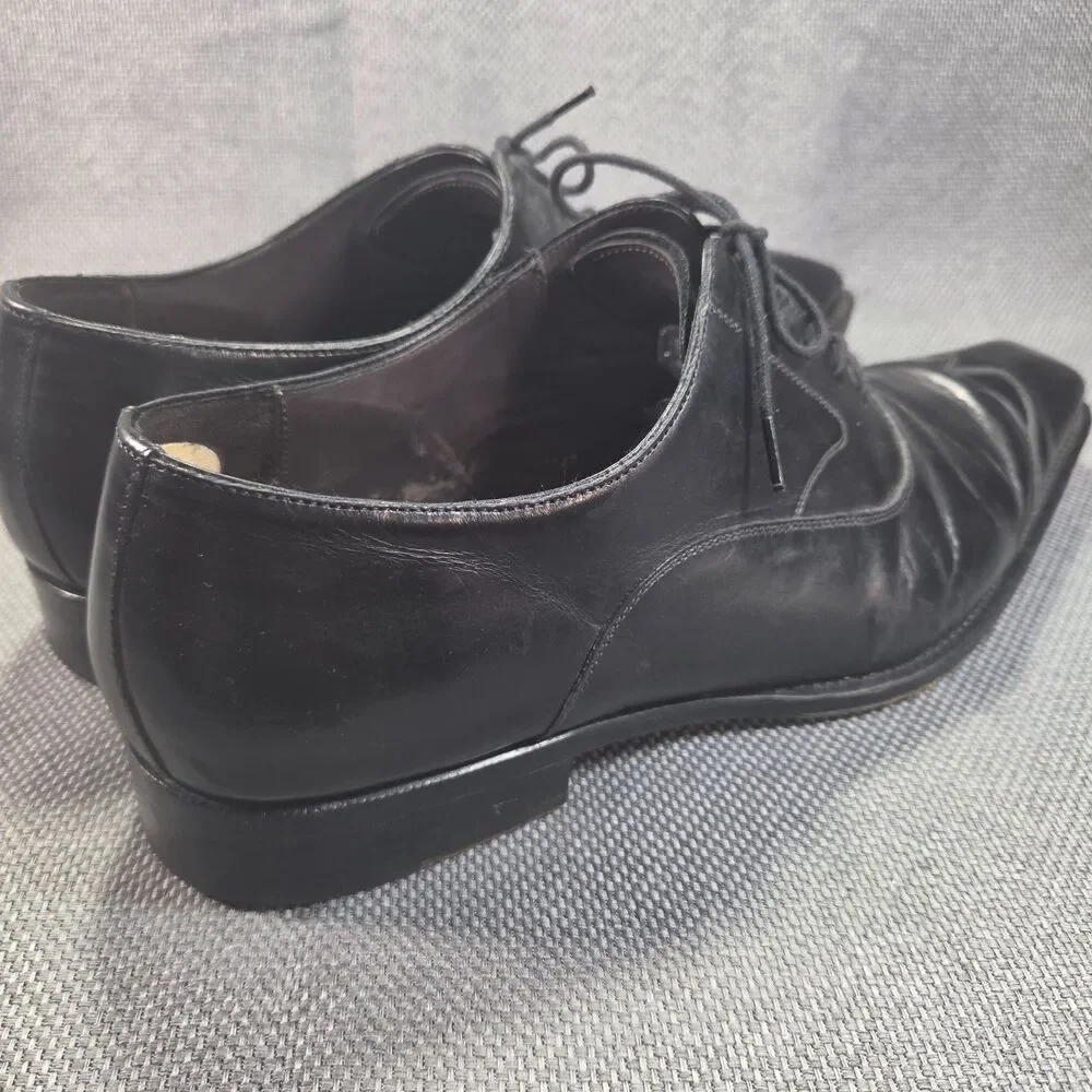 Mezlan Handmade Spanish Leather Oxfords, Men's 11.5 Black Dress Casual Shoes